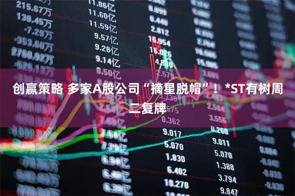 创赢策略 多家A股公司“摘星脱帽”！*ST有树周二复牌